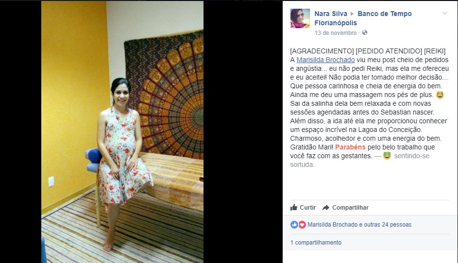 Reiki gestante depoimento