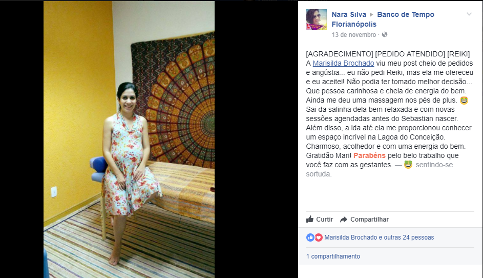 Depoimento Nara Silva Marisilda Brochado - Reiki para Gestantes: Depoimentos